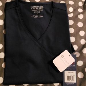 XXS Navy Cherokee Certainty WW flex scrub top